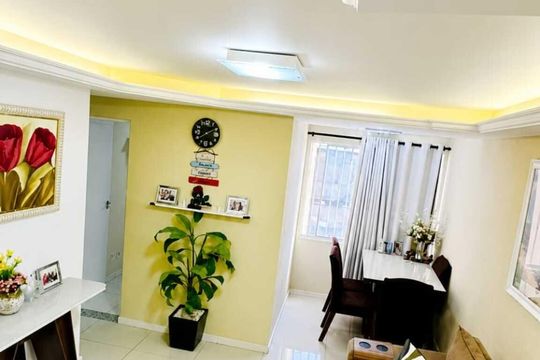 Sala de apartamento para alugar com 2 quartos, 55m² em São Marcos, Salvador