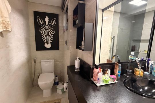 Banheiro da Suíte de apartamento à venda com 1 quarto, 91m² em Setor Bueno, Goiânia