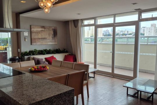Salão de apartamento à venda com 1 quarto, 43m² em Campo Belo, São Paulo