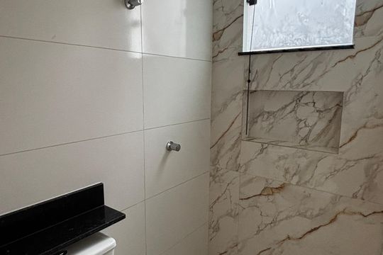 Banheiro de casa à venda com 2 quartos, 74m² em Vila Curuçá, Santo André