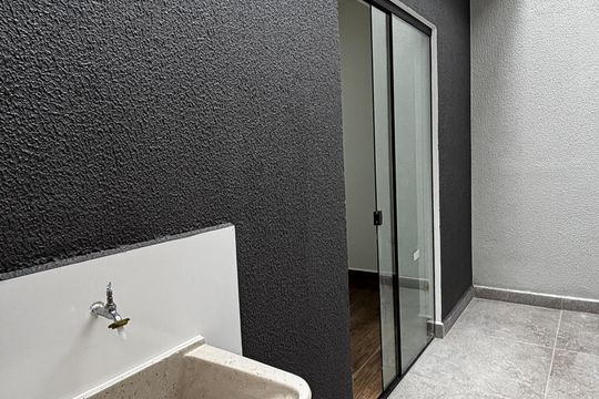 Varanda da Suíte de casa à venda com 2 quartos, 74m² em Vila Curuçá, Santo André