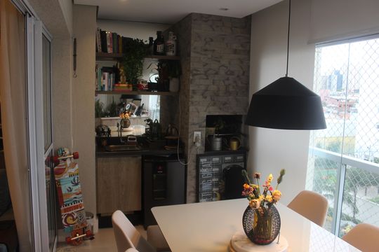 Varanda de apartamento à venda com 3 quartos, 113m² em Cerâmica, São Caetano do Sul
