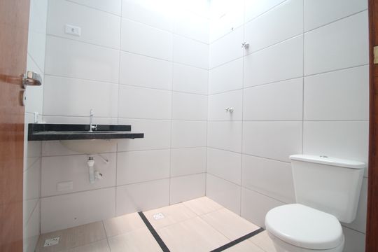 Banheiro da suíte de casa à venda com 3 quartos, 86m² em Campo Grande, São Paulo