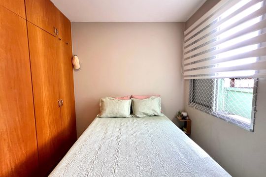 Quarto Suíte de casa de condomínio à venda com 2 quartos, 78m² em Castelo, Belo Horizonte