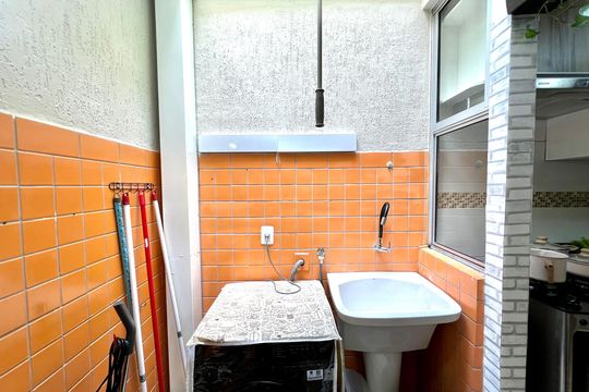 Área de Serviço de casa de condomínio à venda com 2 quartos, 78m² em Castelo, Belo Horizonte