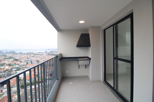 Sacada . churrasqueira de apartamento para alugar com 2 quartos, 50m² em Vila Lisboa, São Paulo