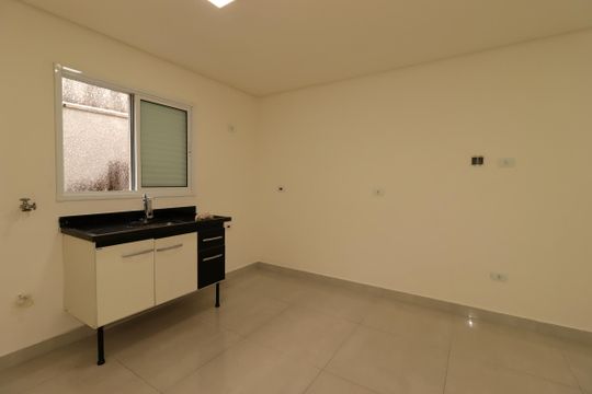 Cozinha de apartamento para alugar com 1 quarto, 26m² em Vila América, Santo André