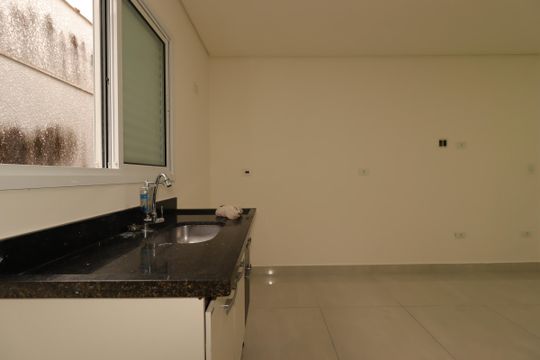 Cozinha de apartamento para alugar com 1 quarto, 26m² em Vila América, Santo André