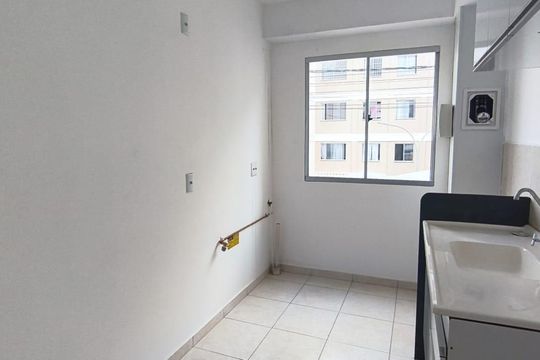 Cozinha de apartamento para alugar com 1 quarto, 48m² em Vila Rica, Lagoa Santa