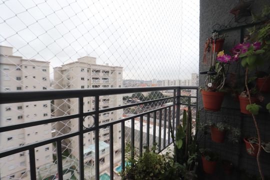 Varanda de apartamento para alugar com 2 quartos, 53m² em Vila Antonieta, São Paulo