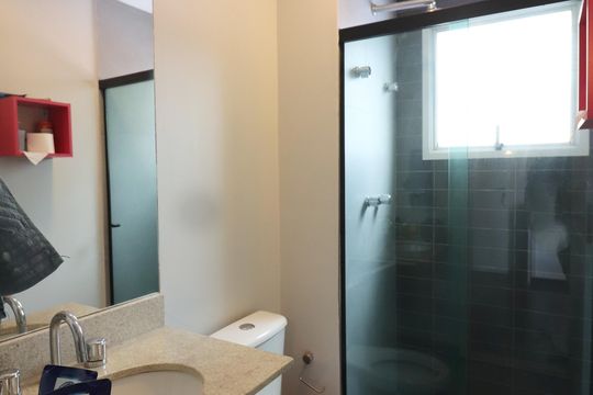 Suíte 2 Banheiro  de apartamento para alugar com 3 quartos, 147m² em Centro, São Bernardo do Campo