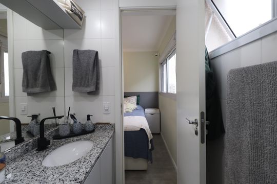 Banheiro da Suíte de apartamento à venda com 3 quartos, 66m² em Tatuapé, São Paulo
