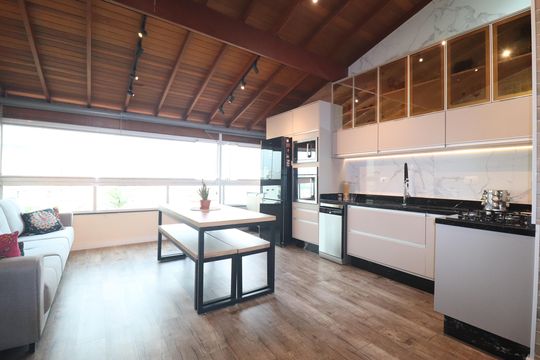 Cozinha Gourmet de apartamento à venda com 3 quartos, 90m² em Jardim Bela Vista, Santo André