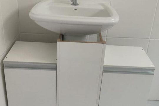 Banheiro de apartamento à venda com 1 quarto, 56m² em Vargem Grande, Rio de Janeiro