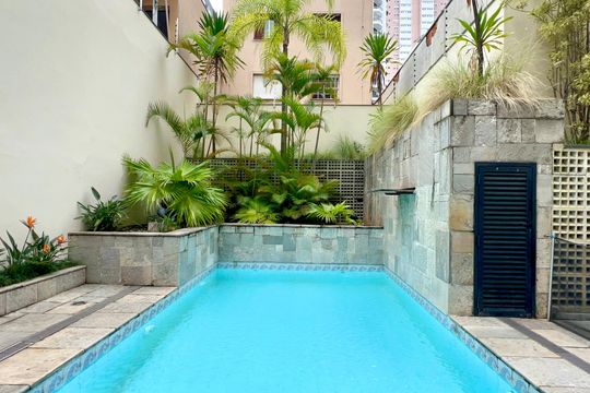 Área comum - Piscina de apartamento para alugar com 4 quartos, 265m² em Pinheiros, São Paulo