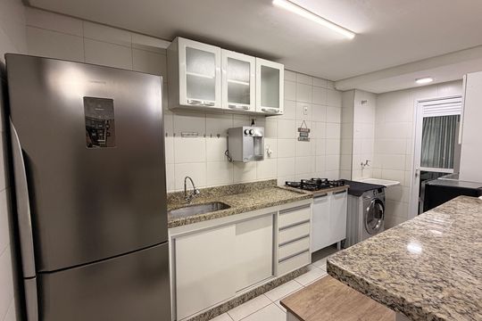 Cozinha de apartamento à venda com 3 quartos, 79m² em Residencial Granville, Goiânia