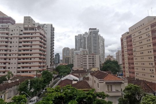 Vista do Quarto 1 de apartamento para alugar com 2 quartos, 90m² em Gonzaga, Santos