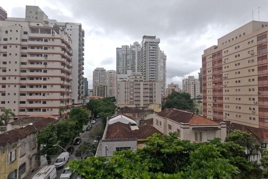 Vista do Quarto 2 de apartamento para alugar com 2 quartos, 90m² em Gonzaga, Santos