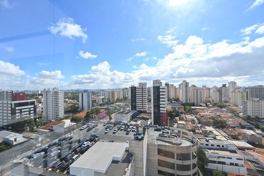 Vista da Varanda de apartamento à venda com 1 quarto, 33m² em Mirandópolis, São Paulo