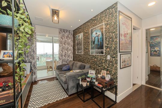 Sala de apartamento à venda com 2 quartos, 64m² em Bela Vista, São Paulo