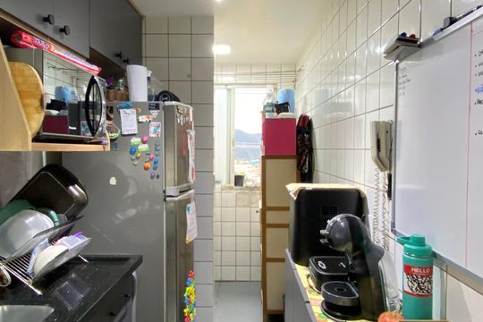 Cozinha de apartamento à venda com 2 quartos, 45m² em Jardim Francisco Mendes, São Paulo