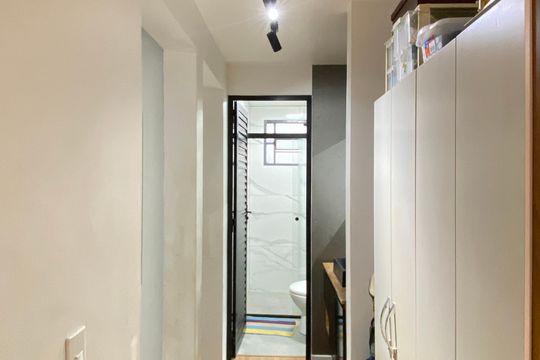 Corredor - Quartos de apartamento à venda com 2 quartos, 45m² em Jardim Francisco Mendes, São Paulo