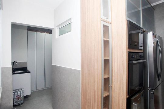 Cozinha de apartamento à venda com 3 quartos, 103m² em Centro Histórico, Porto Alegre