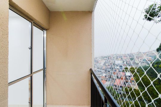 Varanda da Sala de apartamento à venda com 2 quartos, 56m² em Parque Continental, Guarulhos