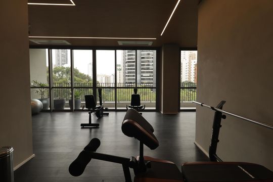 Área comum - Academia de apartamento à venda com 1 quarto, 24m² em Chácara Klabin, São Paulo