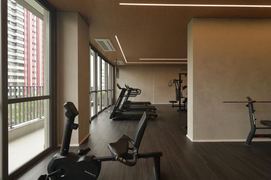 Área comum - Academia de apartamento à venda com 1 quarto, 24m² em Chácara Klabin, São Paulo