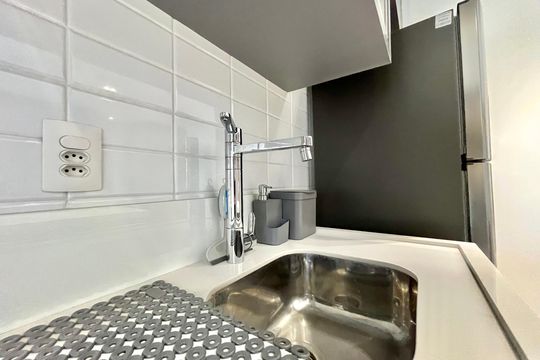 Cozinha de apartamento à venda com 1 quarto, 42m² em Vila Mascote, São Paulo