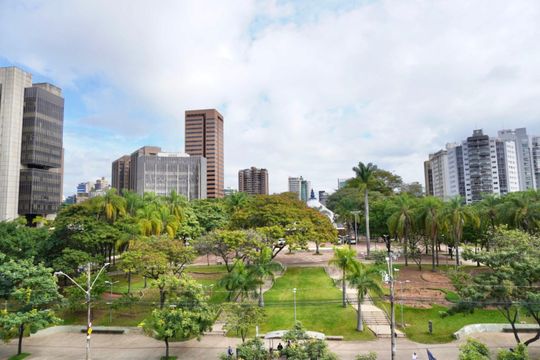 Suíte 2 - vista  de apartamento à venda com 4 quartos, 143m² em Santo Agostinho, Belo Horizonte
