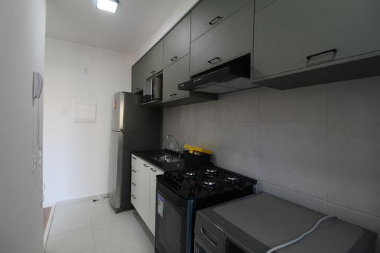 Cozinha de apartamento à venda com 2 quartos, 64m² em Barra Olímpica, Rio de Janeiro