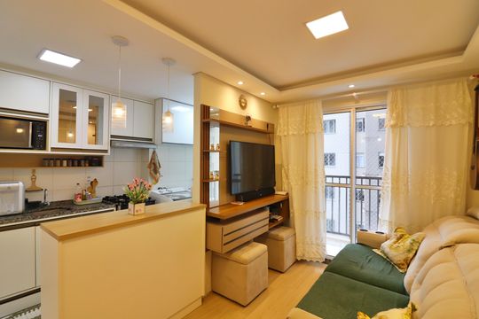 Sala  de apartamento à venda com 2 quartos, 42m² em Bairro dos Casa, São Bernardo do Campo