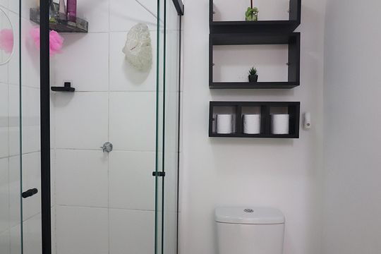 Banheiro Social de apartamento à venda com 2 quartos, 42m² em Bairro dos Casa, São Bernardo do Campo