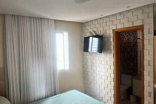 Quarto de apartamento para alugar com 3 quartos, 104m² em Jardim Goiás, Goiânia
