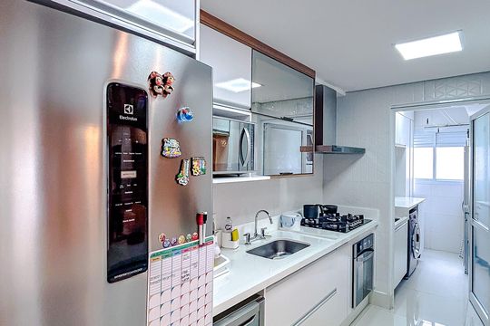 Cozinha de apartamento à venda com 3 quartos, 102m² em Parque São Jorge, São Paulo
