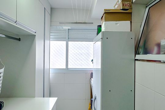 Área de Serviço de apartamento à venda com 3 quartos, 102m² em Parque São Jorge, São Paulo