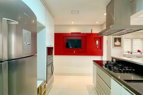 Cozinha de apartamento à venda com 3 quartos, 150m² em Jardim America, São Paulo