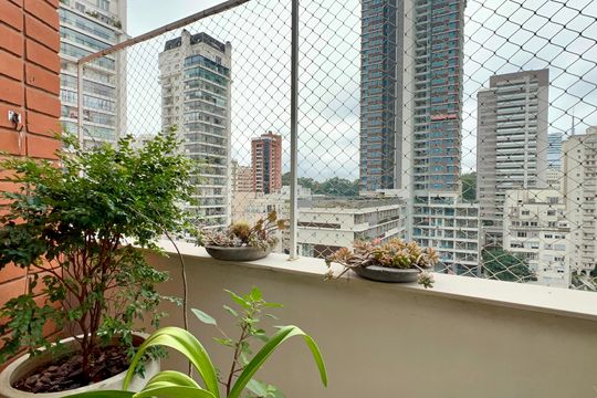 Varanda de apartamento à venda com 3 quartos, 150m² em Jardim America, São Paulo