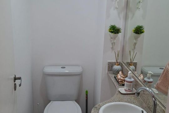 Banheiro de apartamento para alugar com 2 quartos, 107m² em Vila Lusitania, São Bernardo do Campo