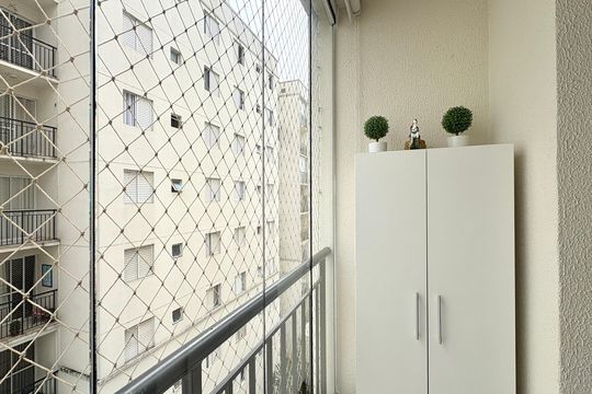 Varanda da Sala de apartamento à venda com 2 quartos, 47m² em Vila Cruz das Almas, São Paulo