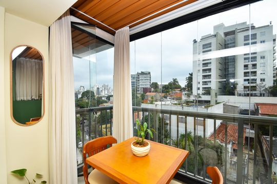 sala de jantar de apartamento à venda com 1 quarto, 40m² em Jardim das Bandeiras, São Paulo