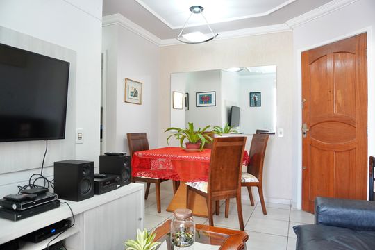 Sala  de apartamento à venda com 3 quartos, 81m² em Sagrada Família, Belo Horizonte