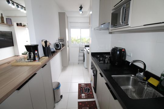 Cozinha de apartamento para alugar com 2 quartos, 54m² em Vila Maria, São José dos Campos