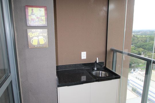 Sala de apartamento para alugar com 1 quarto, 56m² em Jardim Esplanada, São José dos Campos