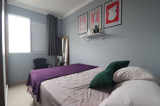 Quarto 3 de apartamento à venda com 3 quartos, 60m² em Parque Erasmo Assunção, Santo André