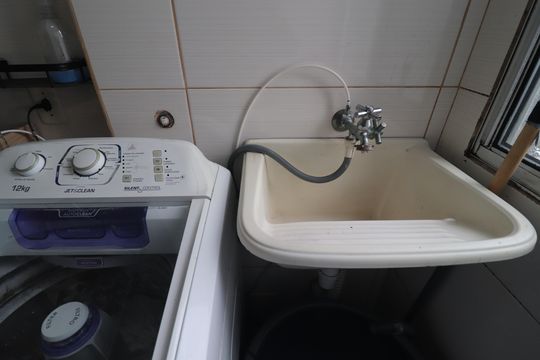 Área de Serviço de apartamento à venda com 3 quartos, 60m² em Parque Erasmo Assunção, Santo André