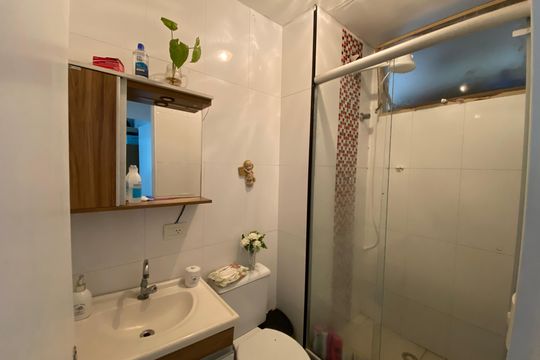 Banheiro de apartamento à venda com 2 quartos, 45m² em Jardim Boa Vista, São Paulo