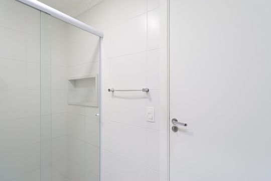 Banheiro da Suíte de apartamento à venda com 2 quartos, 60m² em Água Branca, São Paulo